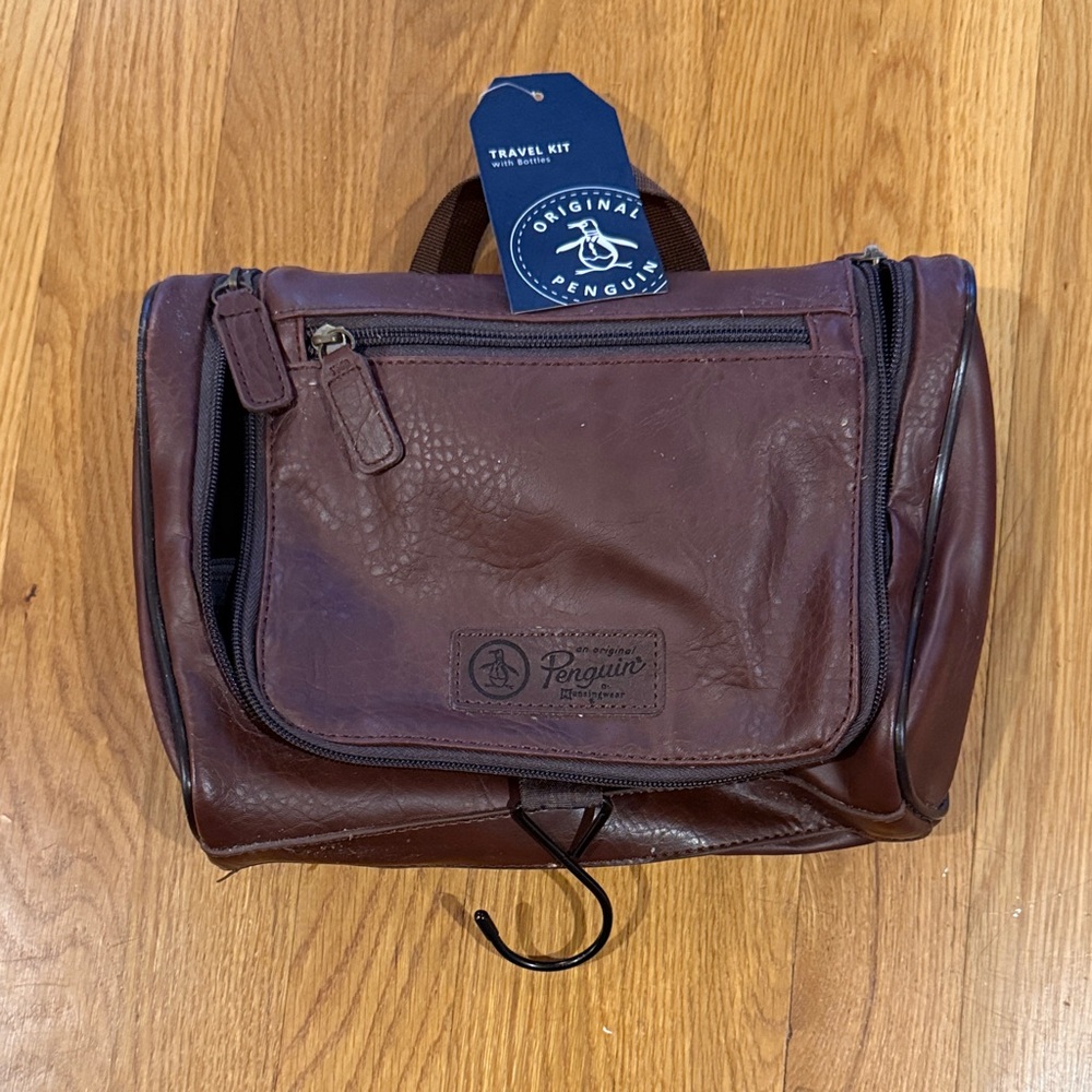 Original Penguin Brown Travel Kit Bag